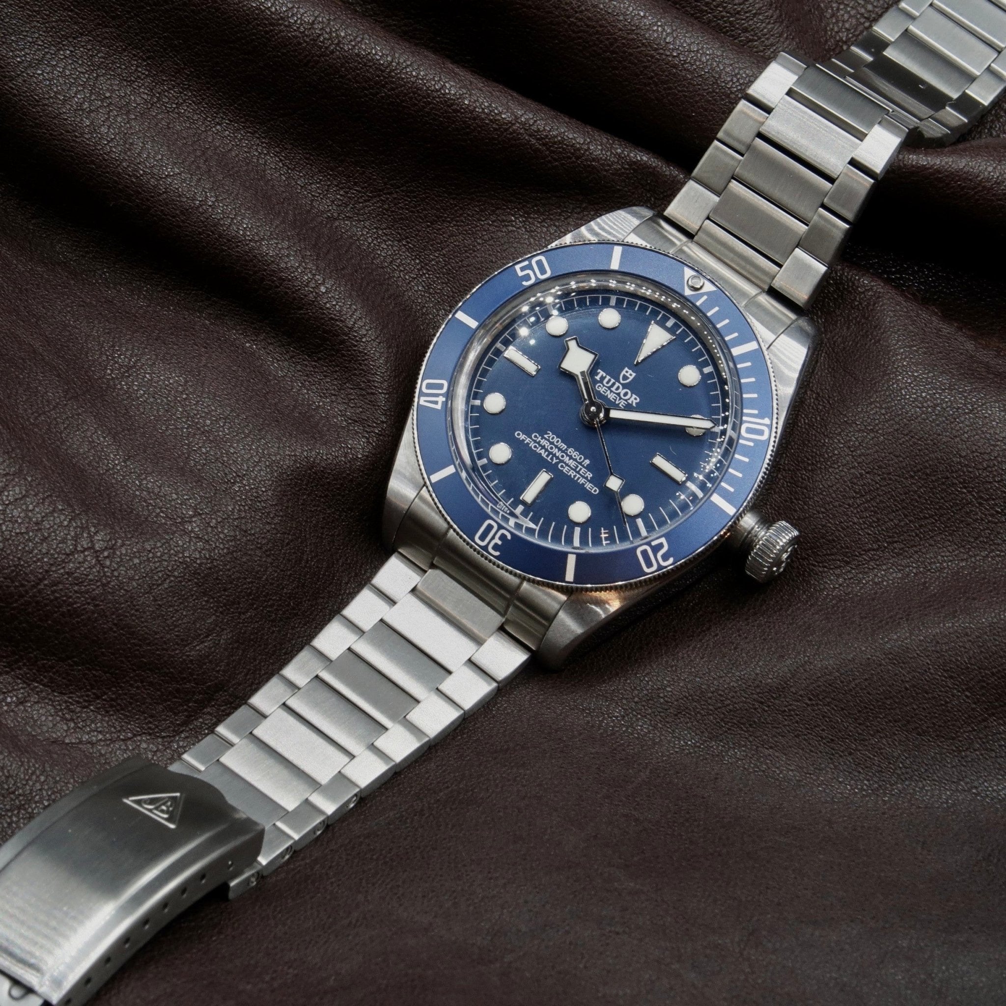 Brushed Flat Link Bracelet for Black Bay 58 - Forstner Bands UK