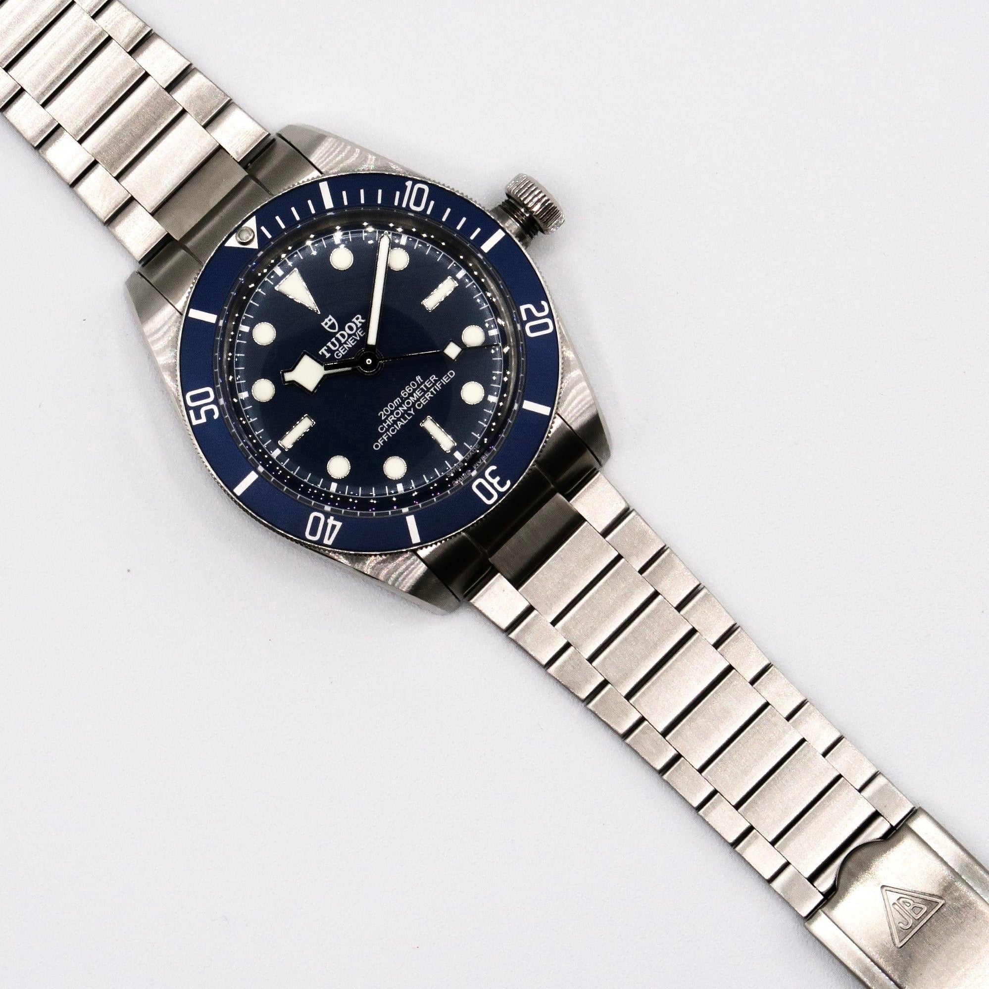 Brushed Flat Link Bracelet for Black Bay 58 - Forstner Bands UK