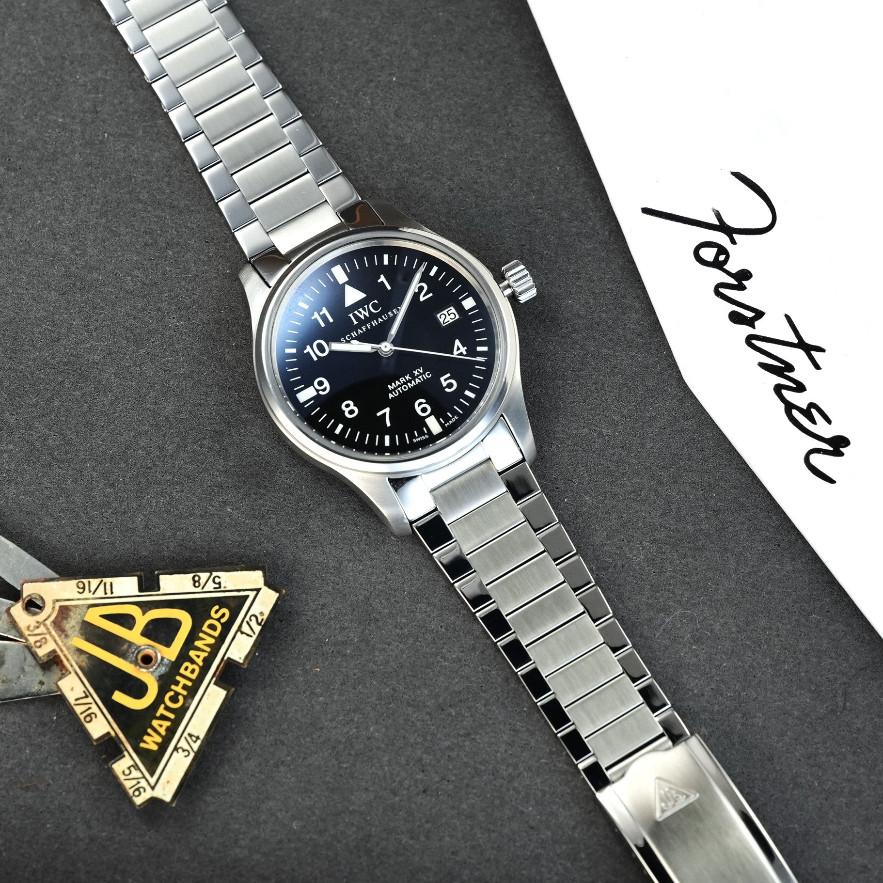 Forstner Flat Link Bracelet for IWC Mark XV