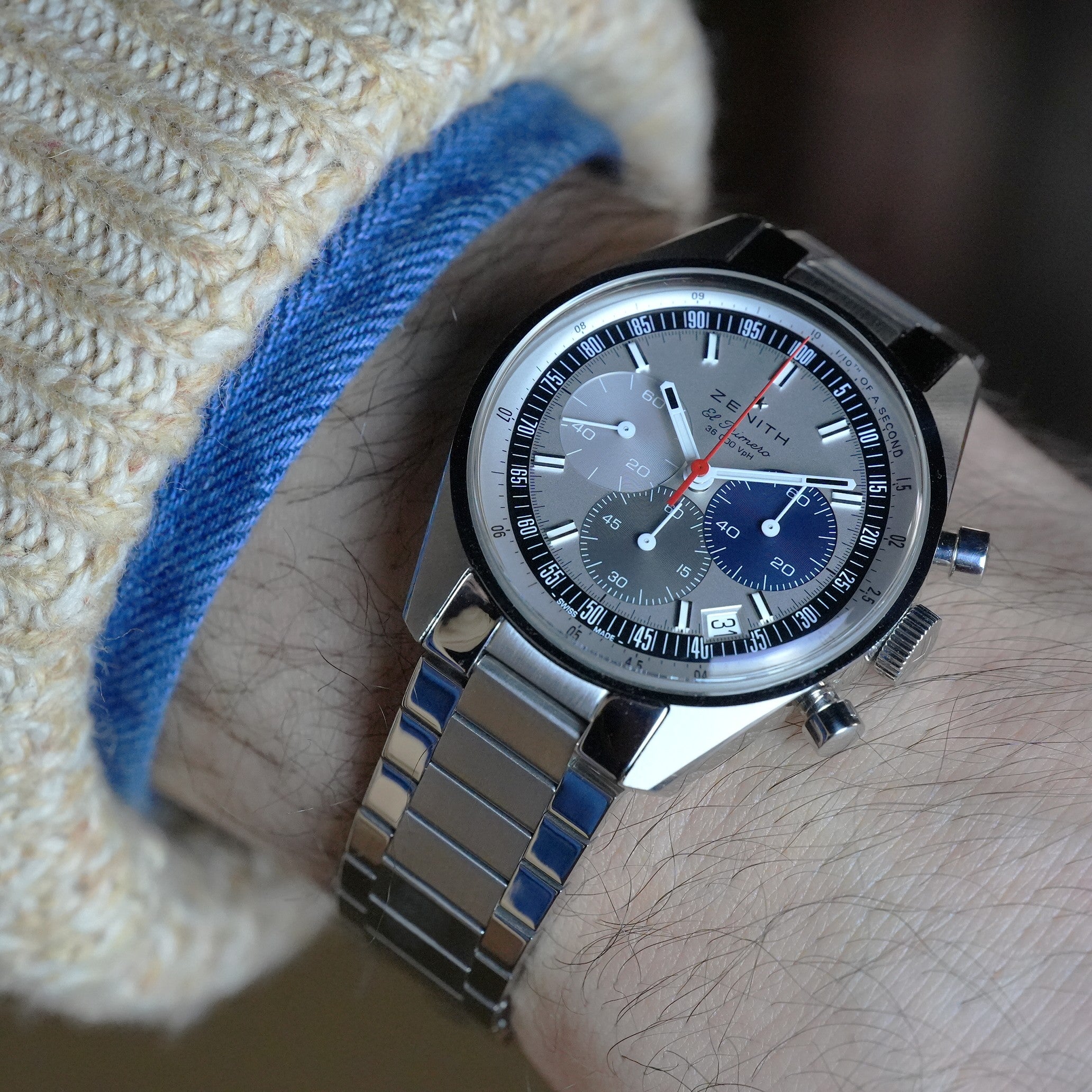 Forstner Flat Link Bracelet for Zenith El Primero Revival 38mm