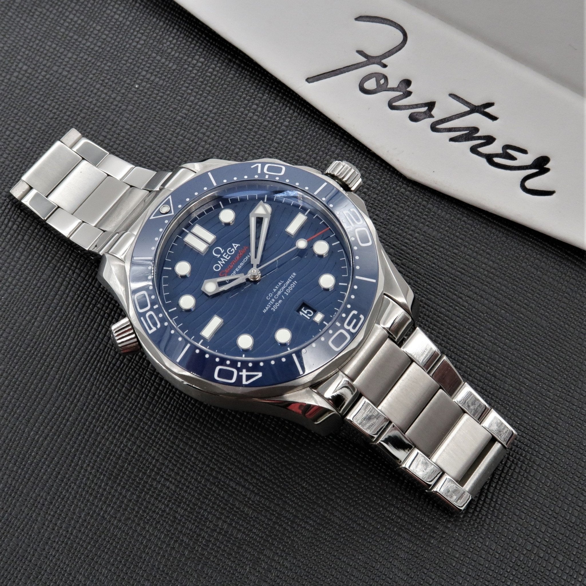 Forstner Contemporary Flat Link Bracelet for post-2018 Omega Seamaster - Forstner Bands UK
