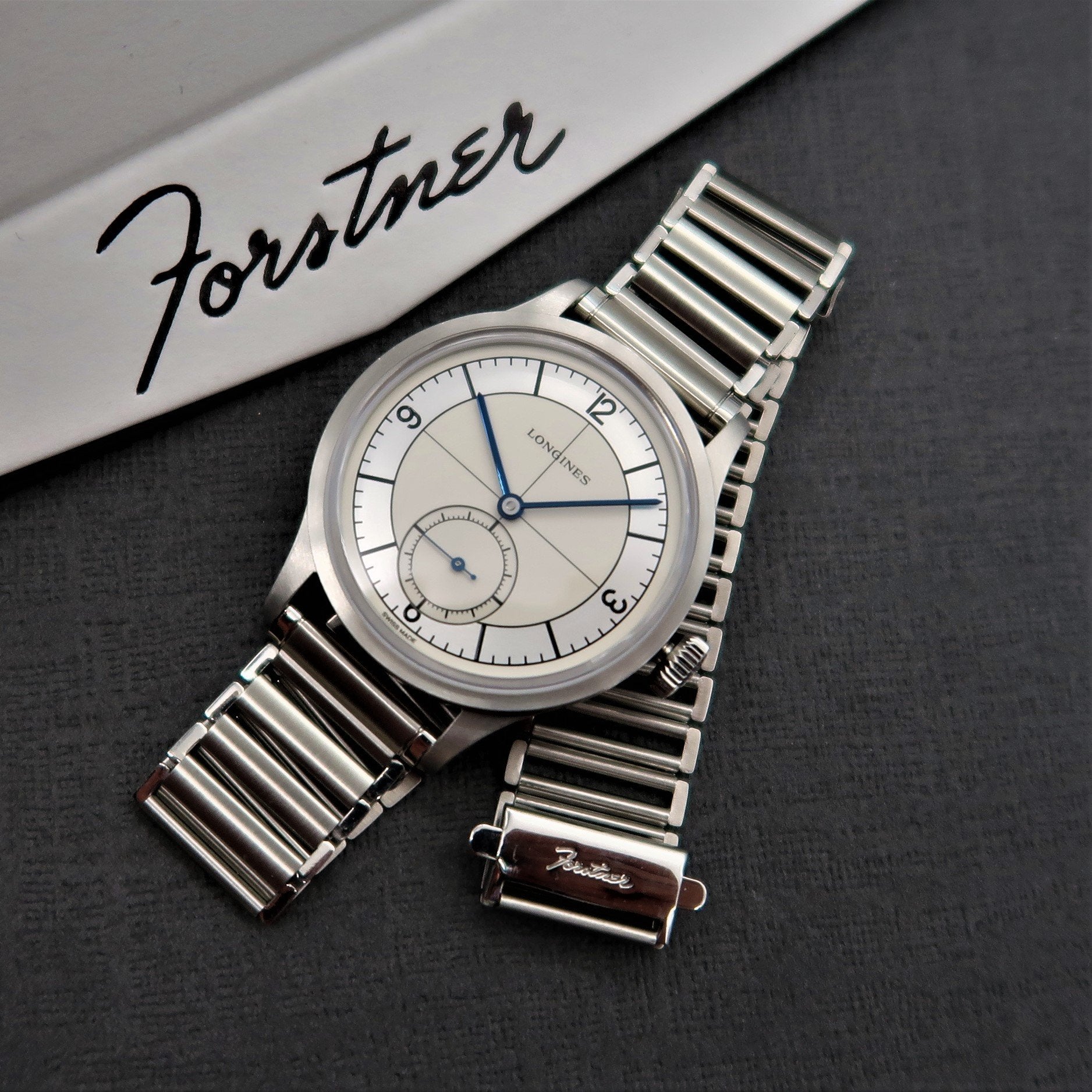 The Forstner Klip - Stainless Steel Ladder-Style Watch Bracelet - Forstner Bands UK