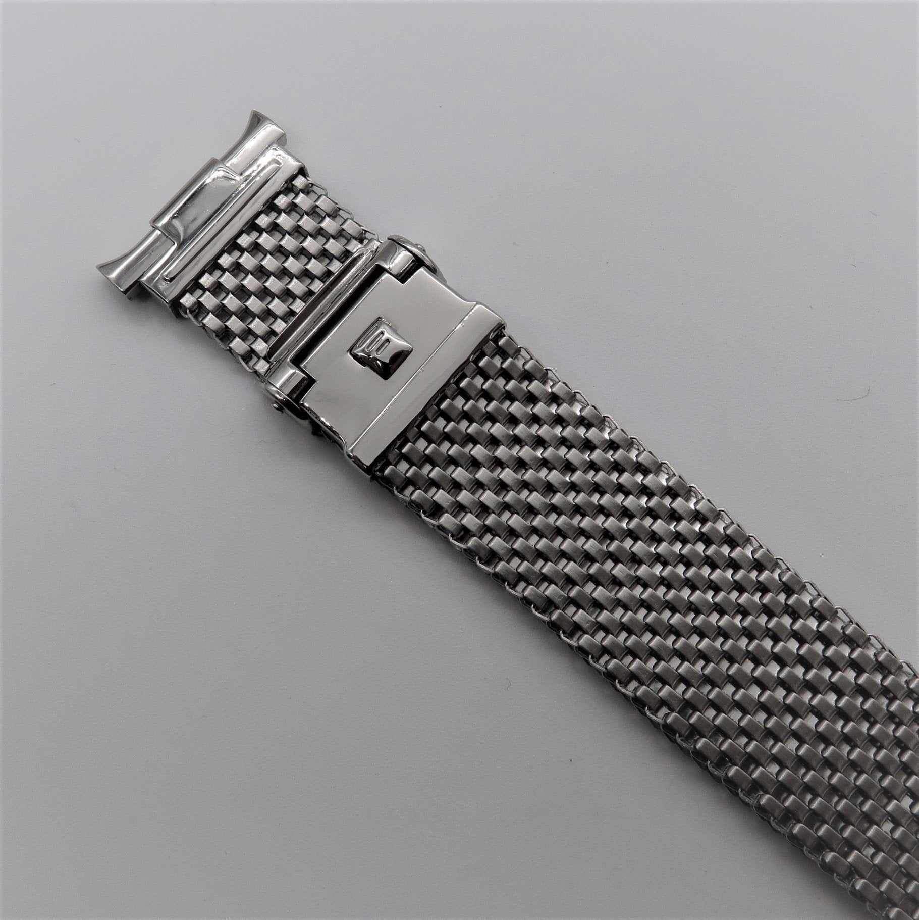 Wide Version Komfit "JB" Mesh Watch Bracelet with Horned Ends - Forstner Bands UK